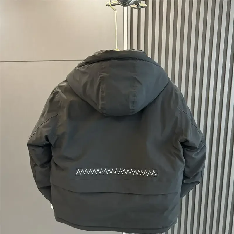 Зимний пуховик мужской с капюшоном - Фотография_4