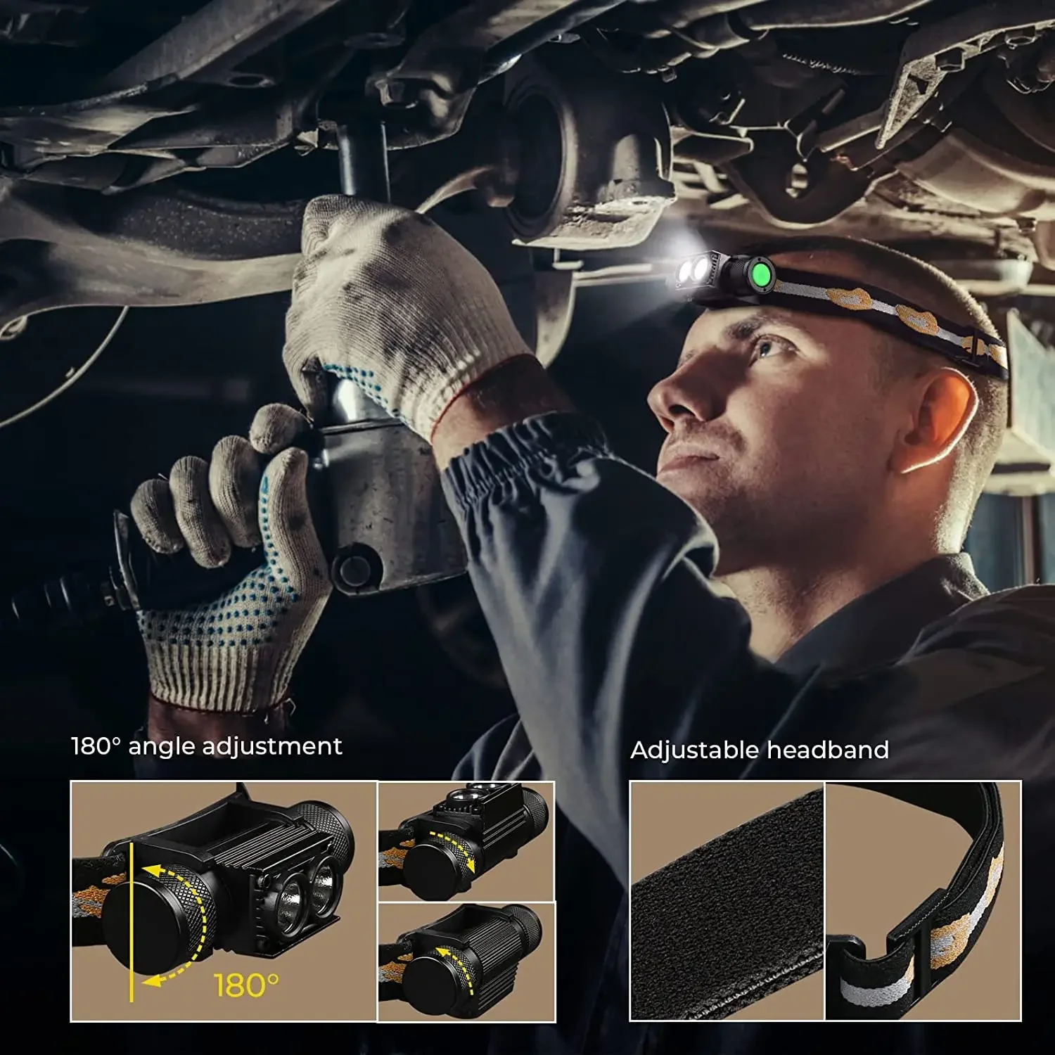 Светодиодный перезаряжаемый налобный - Фотография_4