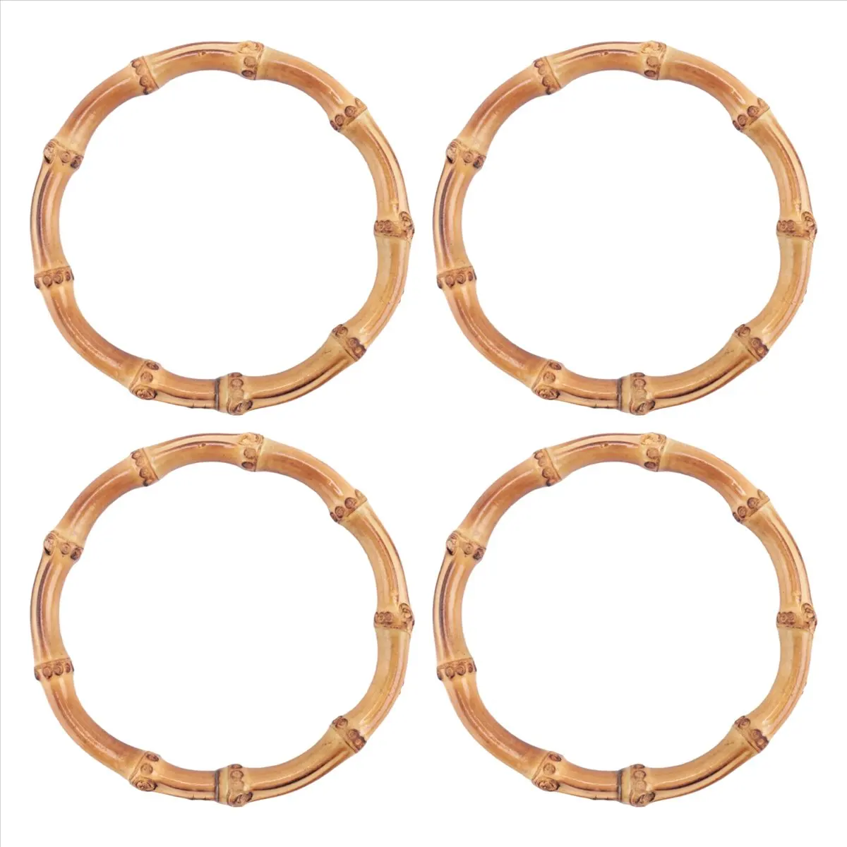 Деревянные круглые бамбуковые ручки для сумки - Фотография_2