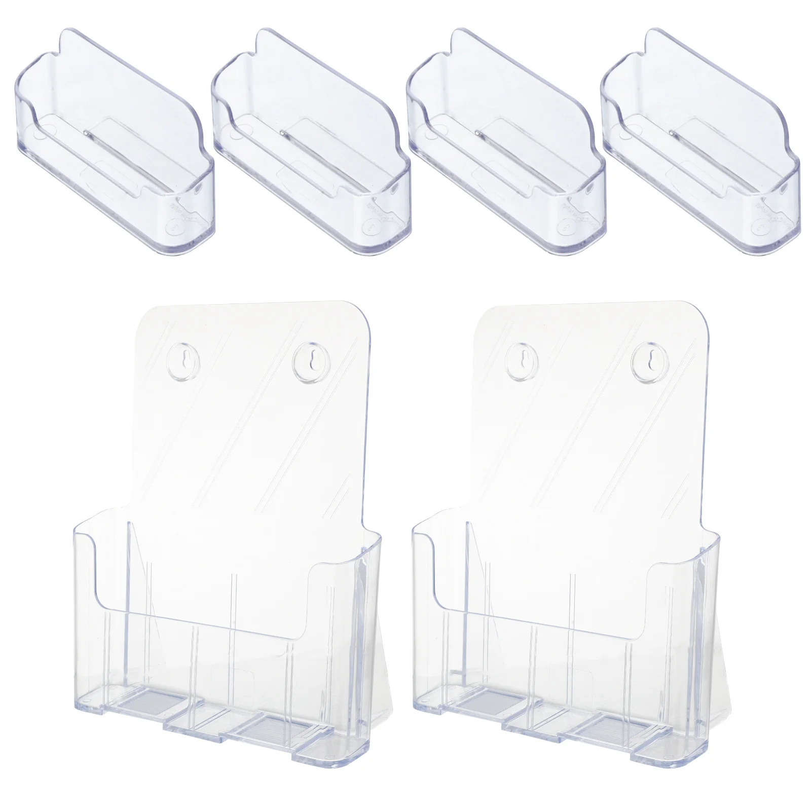 Прозрачный акриловый настольный органайзер для визитных карточек - Фотография_2