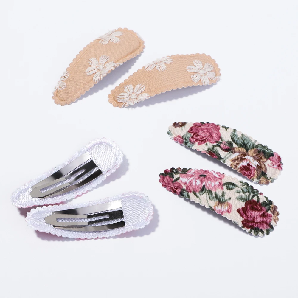 Заколки для волос в форме капли воды с принтом для милых девочек - Фотография_3