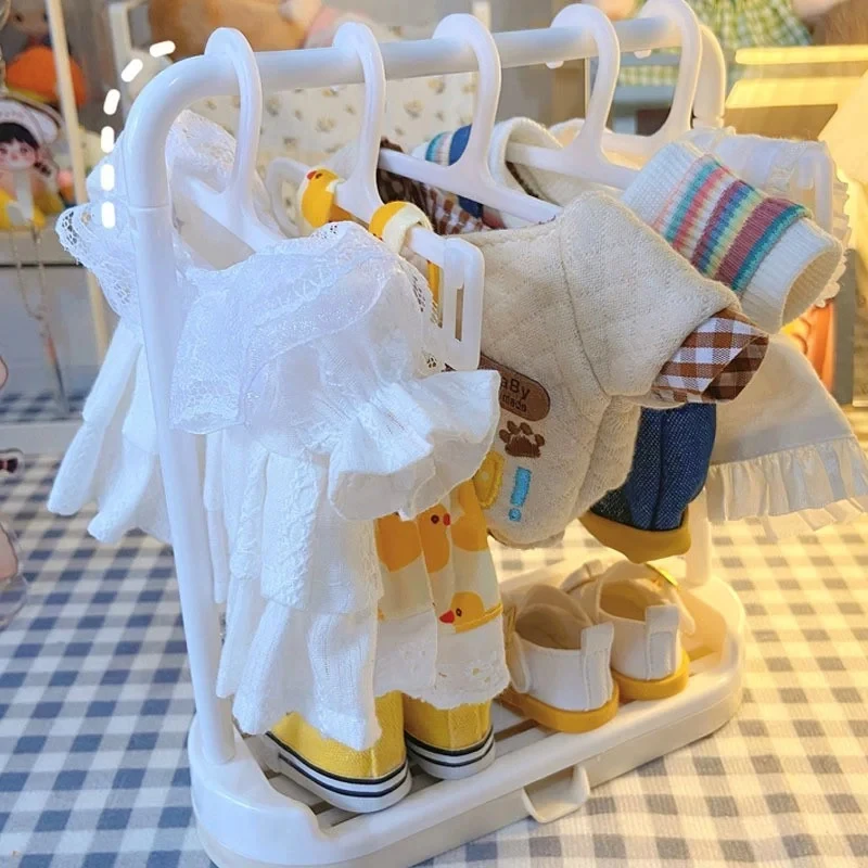 Мини-вешалка для одежды clothesse для labubu и других кукол 17 см