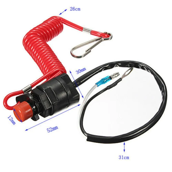 Выключатель аварийной остановки лодочного мотора для yamaha /tohatsu - Фотография_2