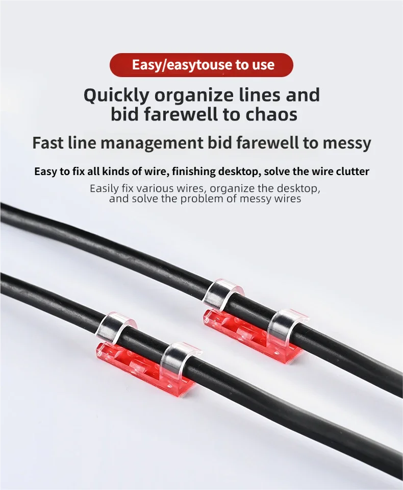 Самоклеящийся органайзер для проводов капельного типа - Фотография_6