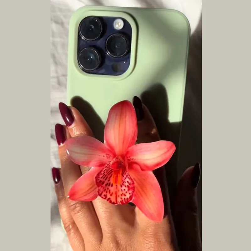 Акриловая розетка с орхидеей cymbidium - Фотография_5