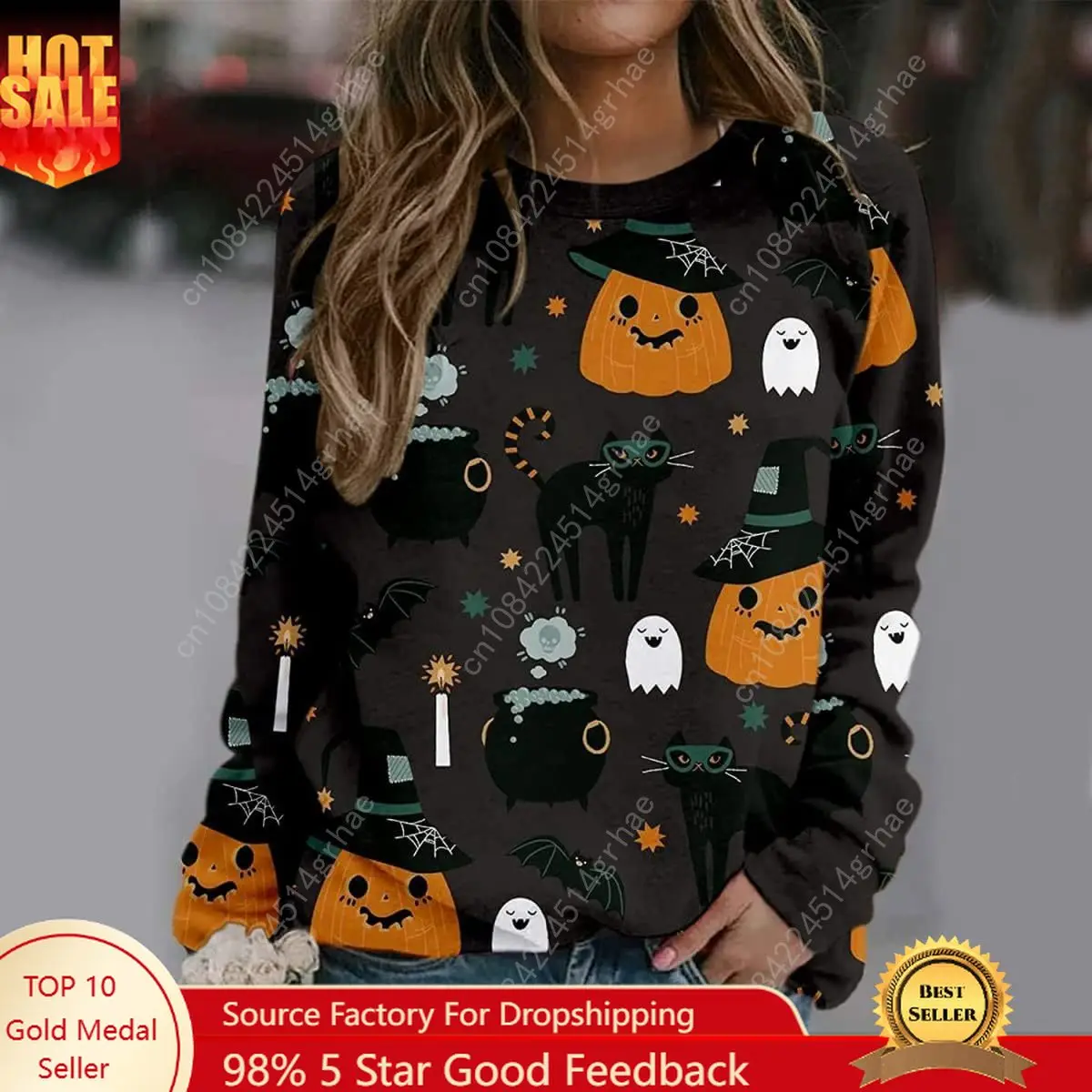 Толстовка с тыквой на хэллоуин