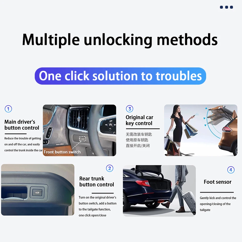 Zhucamx автоматический подъемный комплект для открытия багажника - Фотография_2