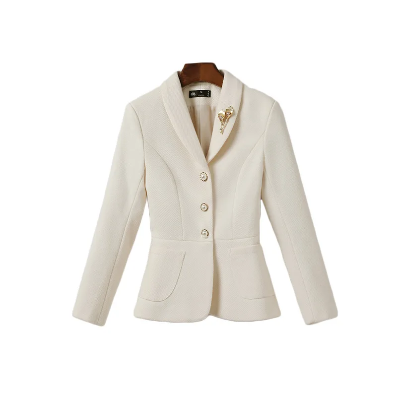 Женский однобортный костюм-двойка - Фотография_6