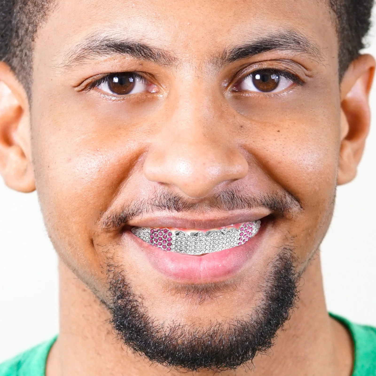 1 комплект, металлические брекеты для зубов в стиле хип-хоп - Фотография_3