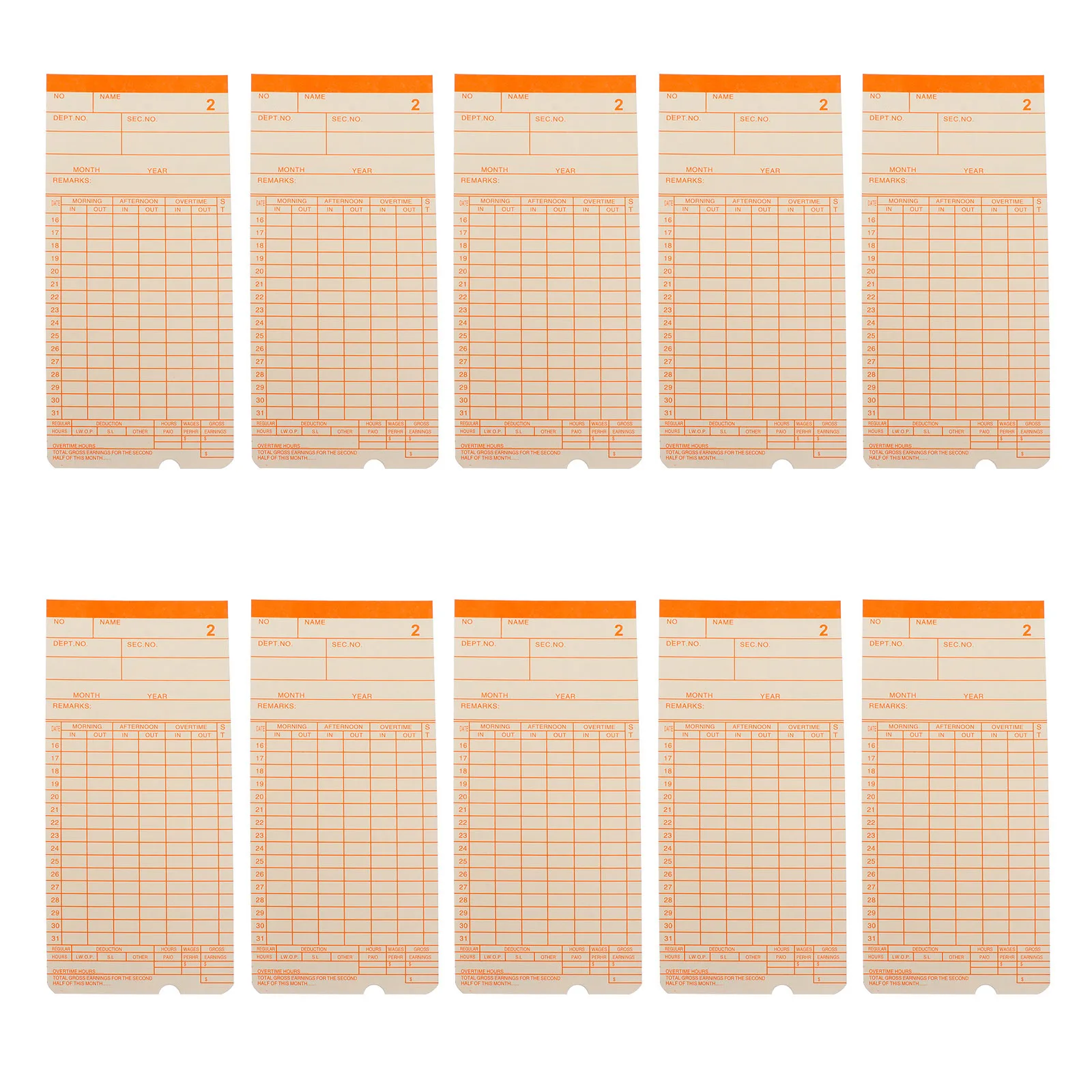 Карты посещаемости для офисной машины для часов - Фотография_5