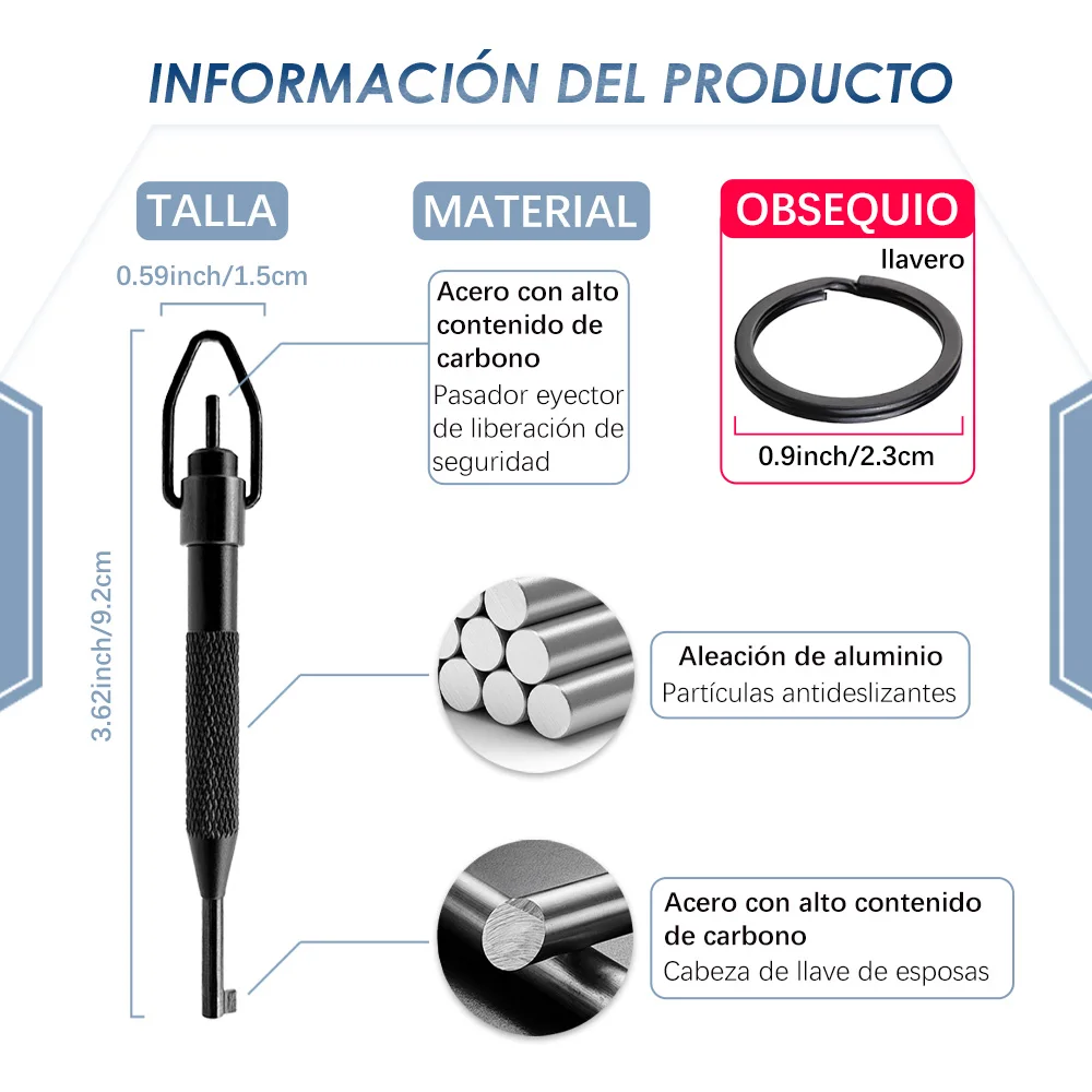 【aokye】универсальный ключ для наручников (черный) - Фотография_2