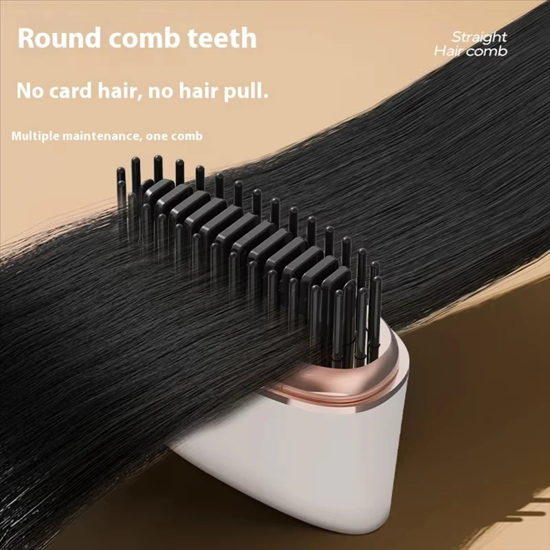 Мини-беспроводная расческа для выпрямления волос - Фотография_5