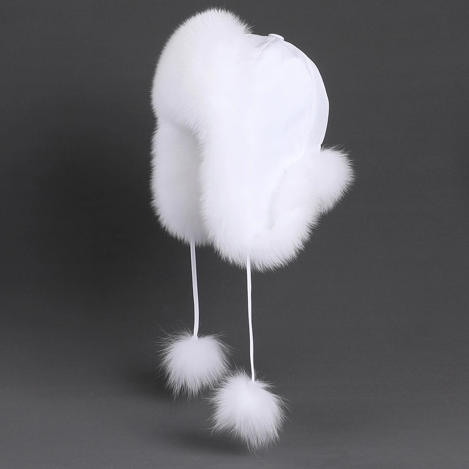 Женская шапка-ушанка boonjovia из лисьего меха - Фотография_4