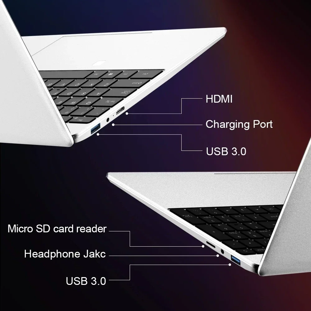 Qmdz 15,6-дюймовый портативный компьютер intel celeron n5095 - Фотография_3