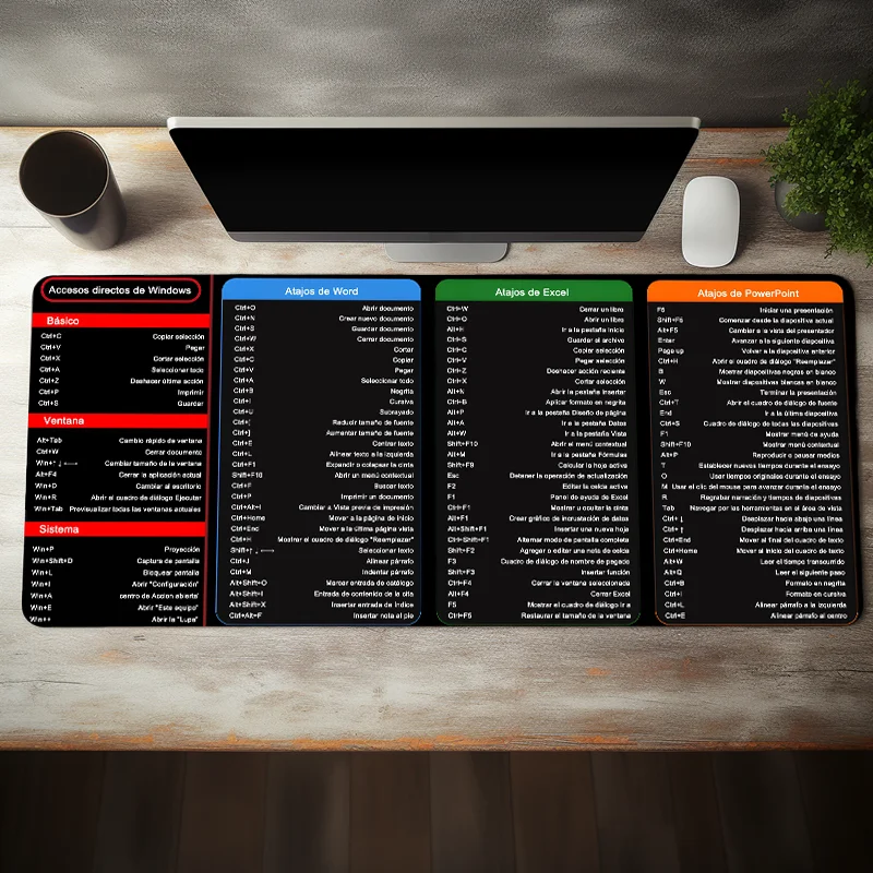 Большой коврик для мыши с испанской раскладкой excel - Фотография_2