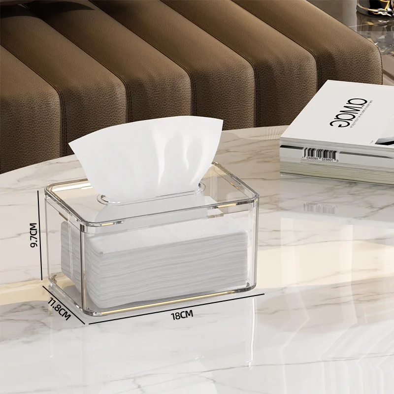 Высококачественные прозрачные пластиковые коробки для салфеток - Фотография_4