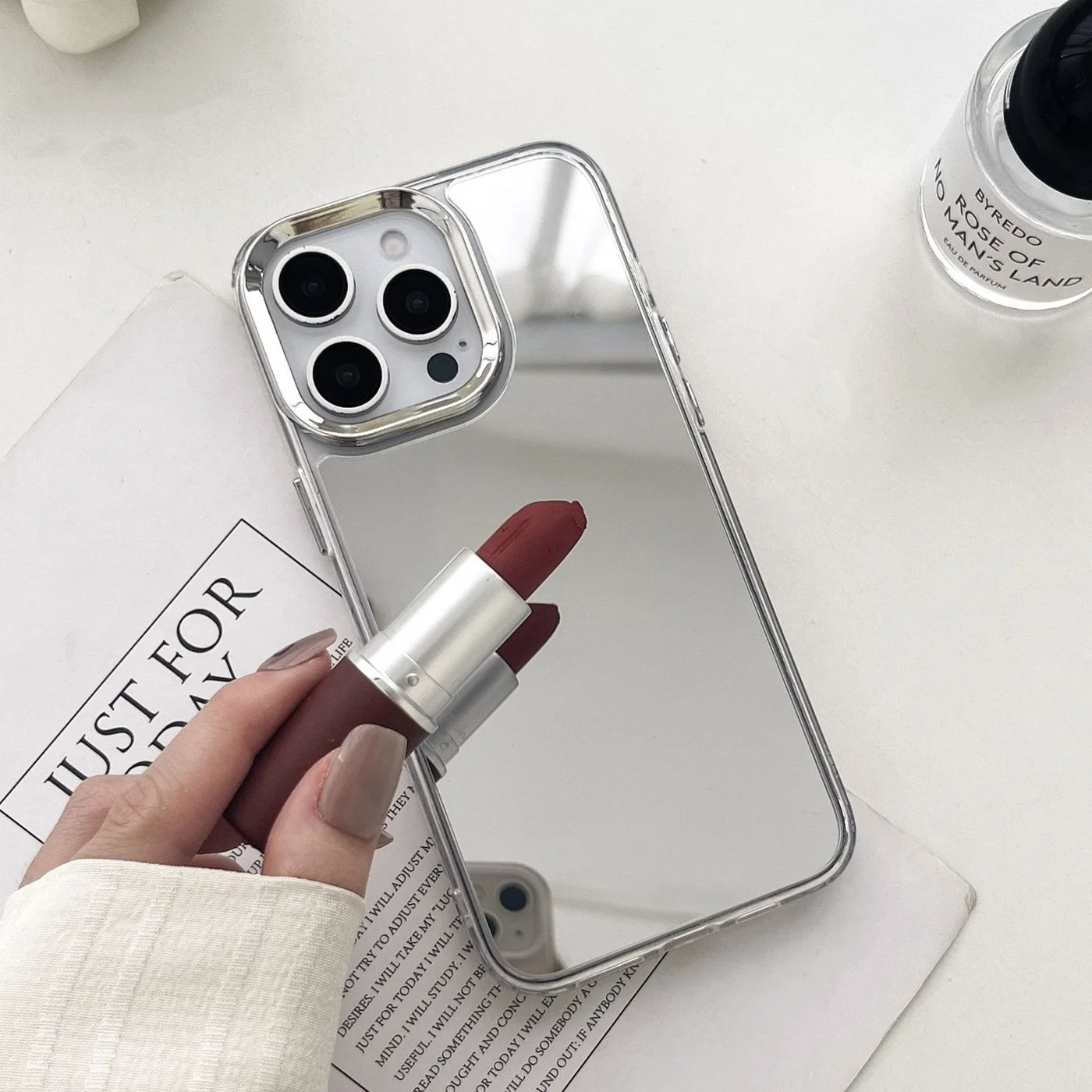 Роскошный зеркальный чехол для телефона с зеркалом для iphone 17