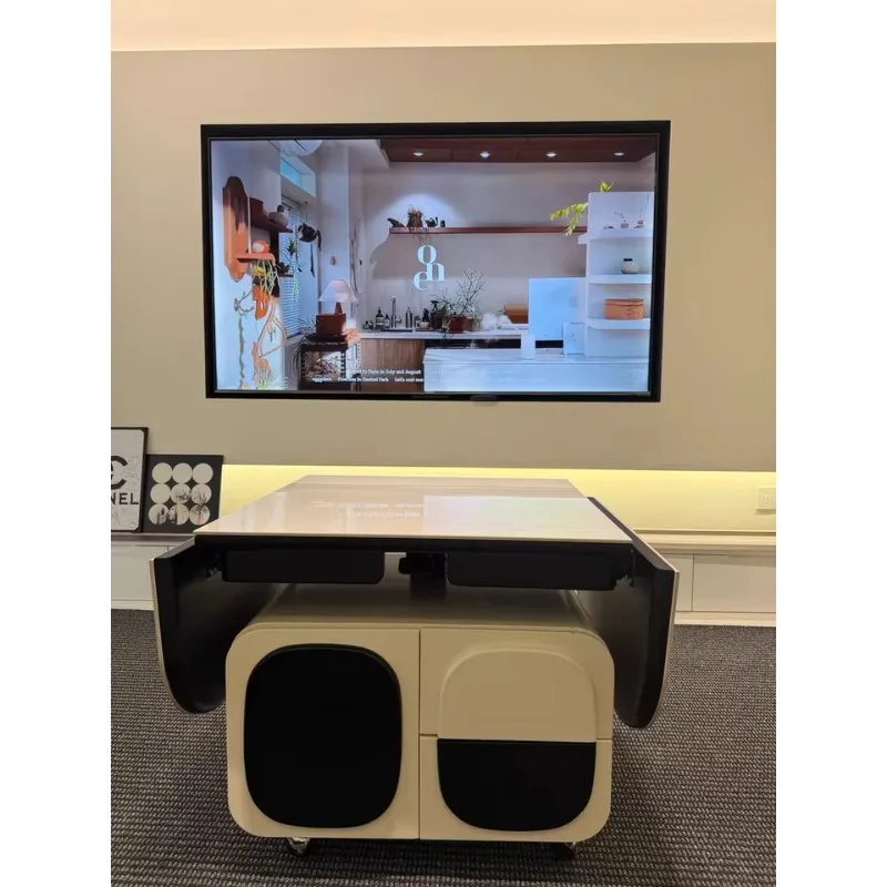 Выдвижной чайный передвижной чайный столик для гостиной - Фотография_6