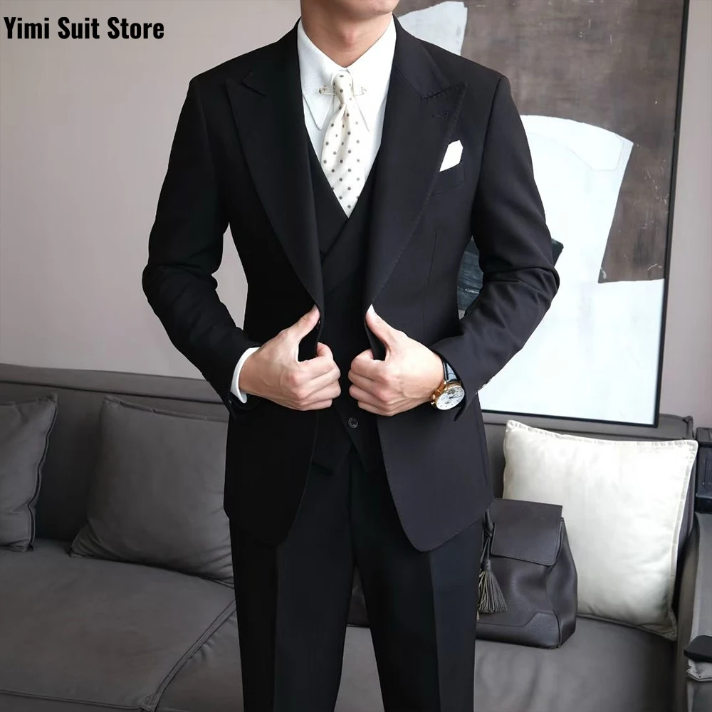 Черные мужские костюмы высокого качества - Фотография_6