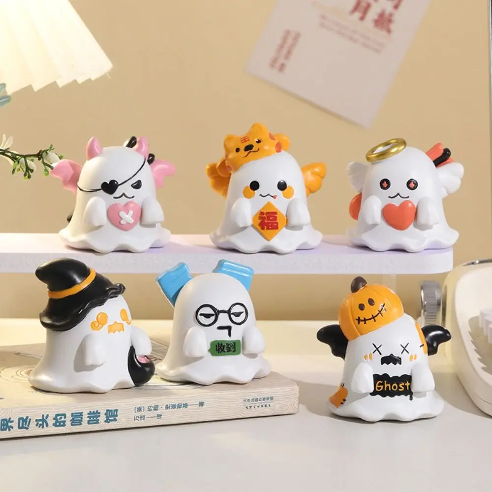 Страшная креативная статуя призрака на хэллоуин - Фотография_4