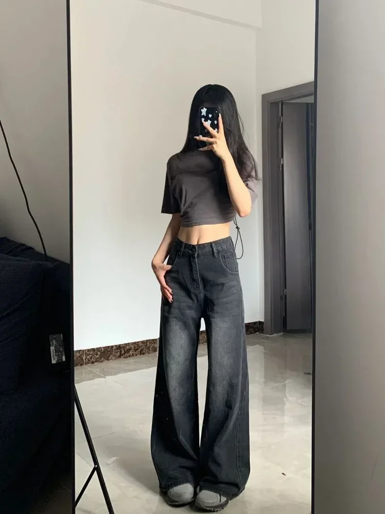 Houzhou винтажные черные джинсы - Фотография_4