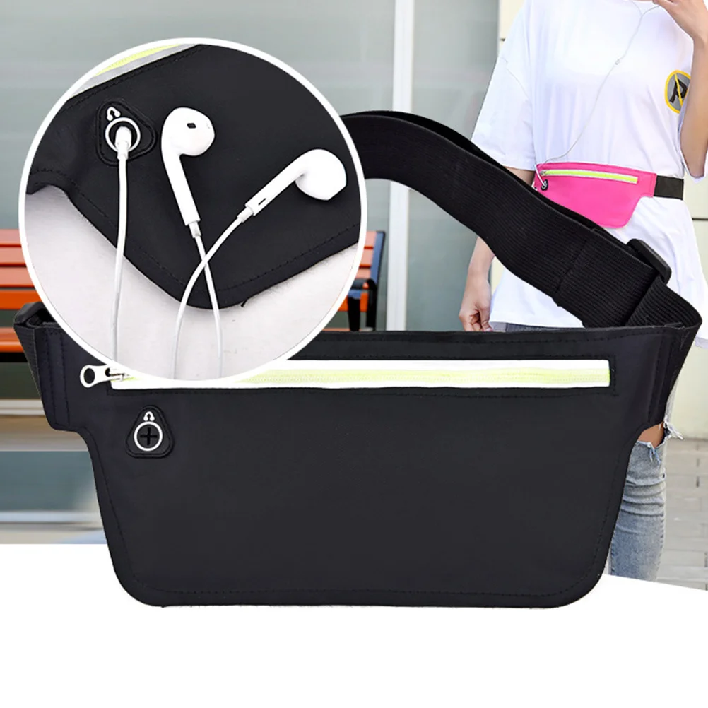 Черная водонепроницаемая спортивная поясная сумка - Фотография_6