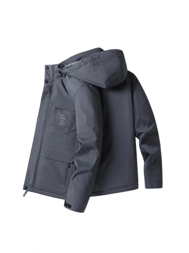 Мужская утолщенная ветрозащитная - Фотография_3