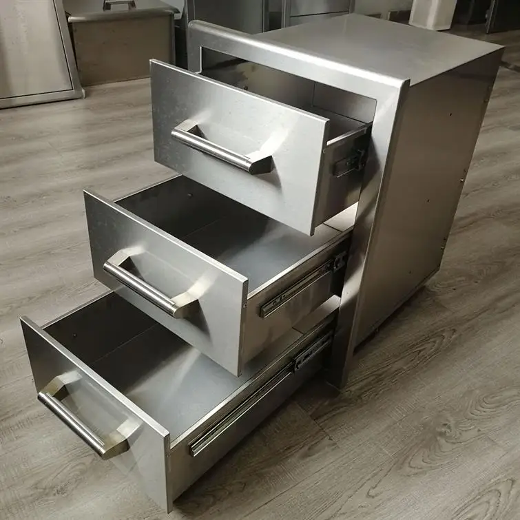 Заводские модульные уличные кухонные встроенные шкафы - Фотография_4