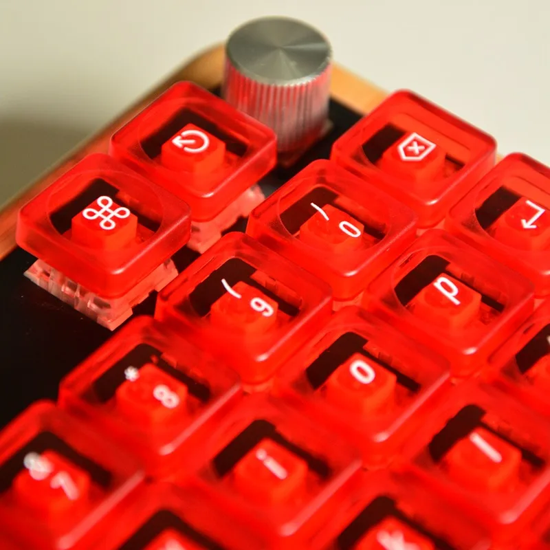 40s прозрачные низкопрофильные тематические колпачки для клавиш - Фотография_2