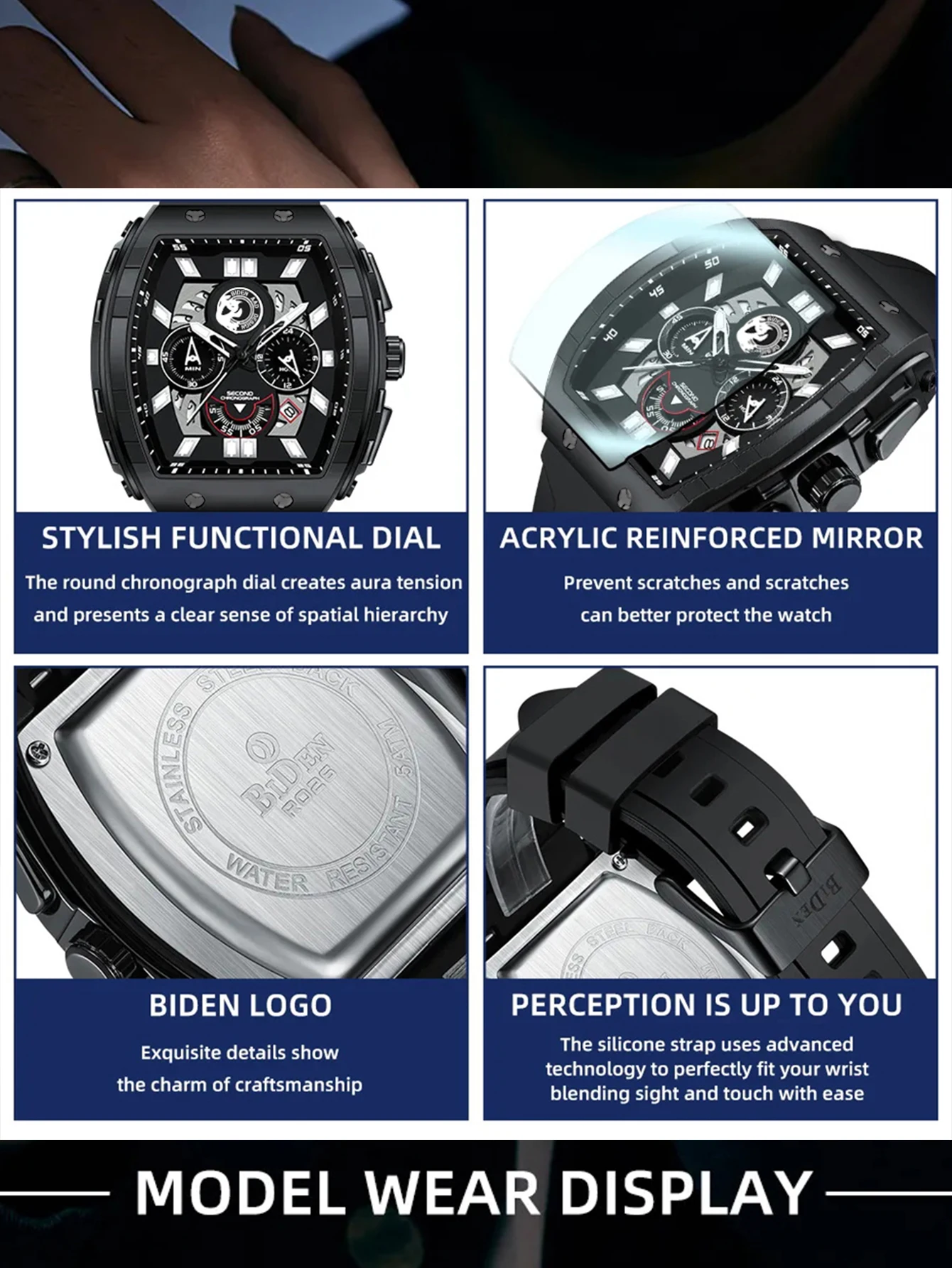 Мужские модные спортивные часы - Фотография_6