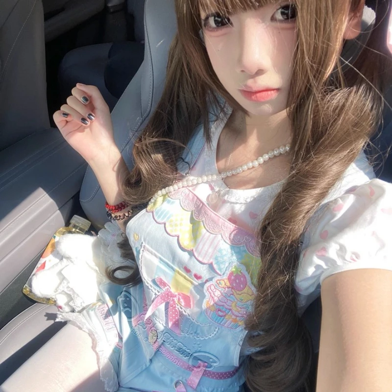 Новые японские розовые женские шорты с милым бантом и вышивкой - Фотография_5