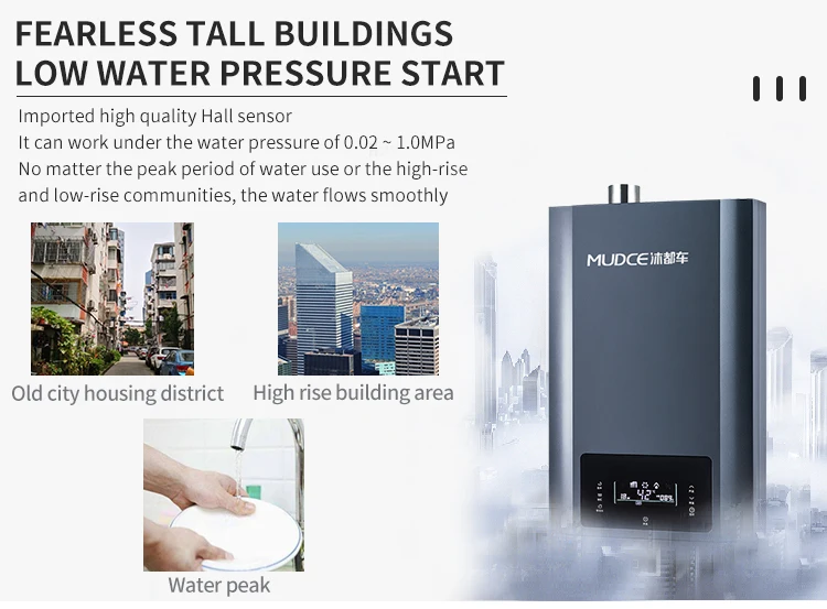 Безрезервуарный обогреватель для природного газа премиум-класса 14–24 л - Фотография_3