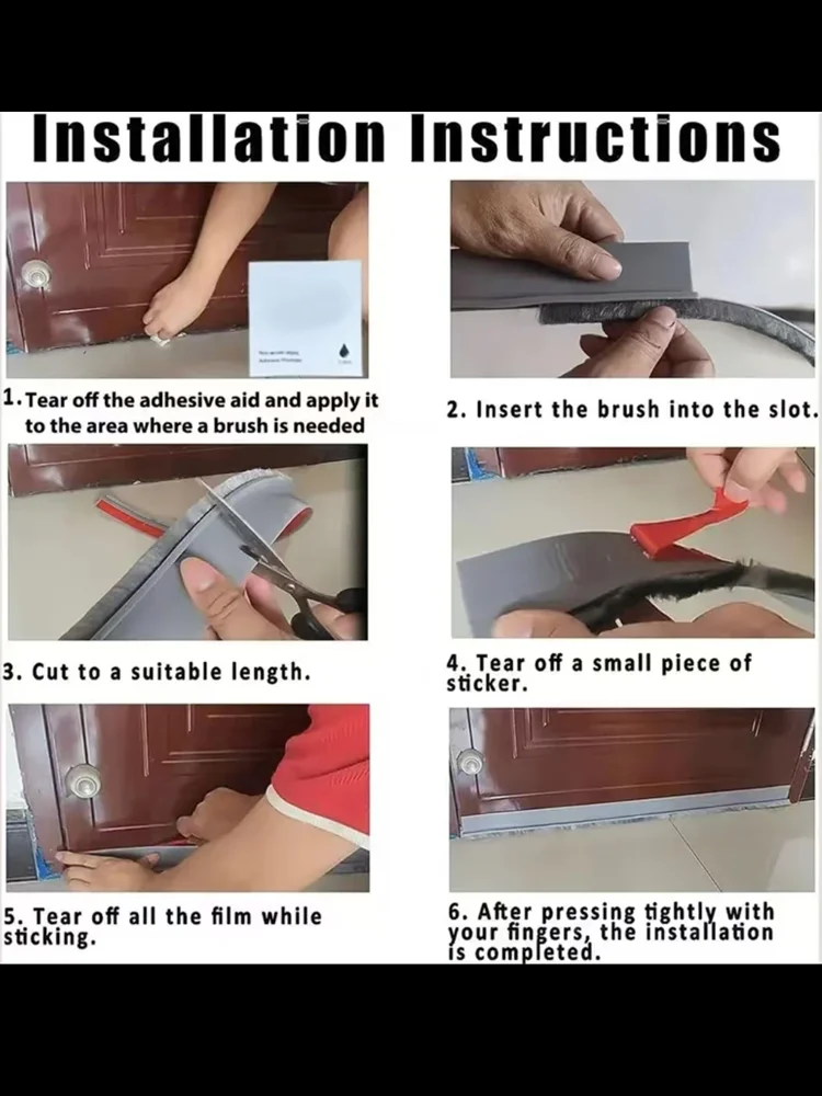 100 см уплотнительная лента с щеткой - Фотография_4