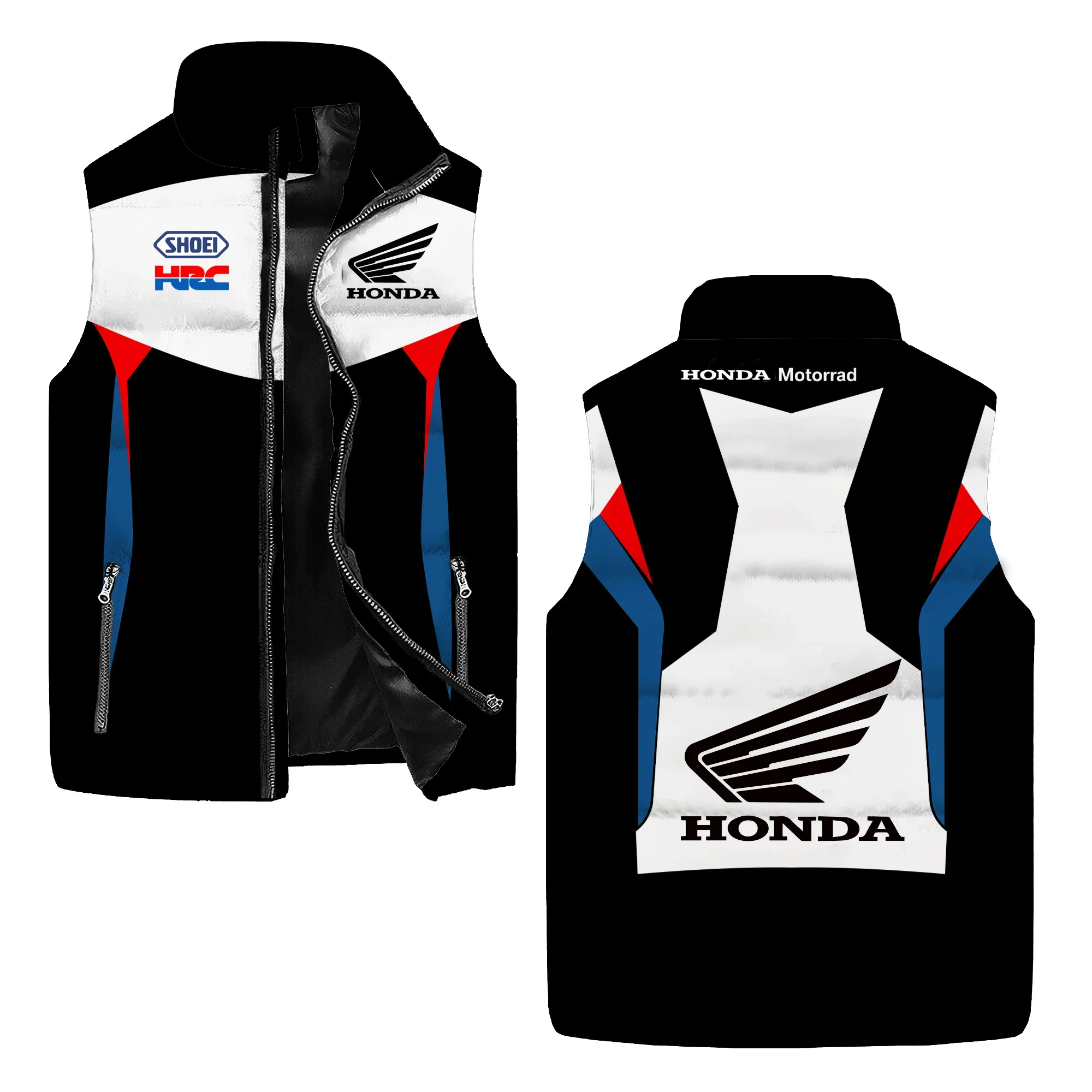 Мужские и женские топы с принтом логотипа honda и куртки без рукавов - Фотография_5