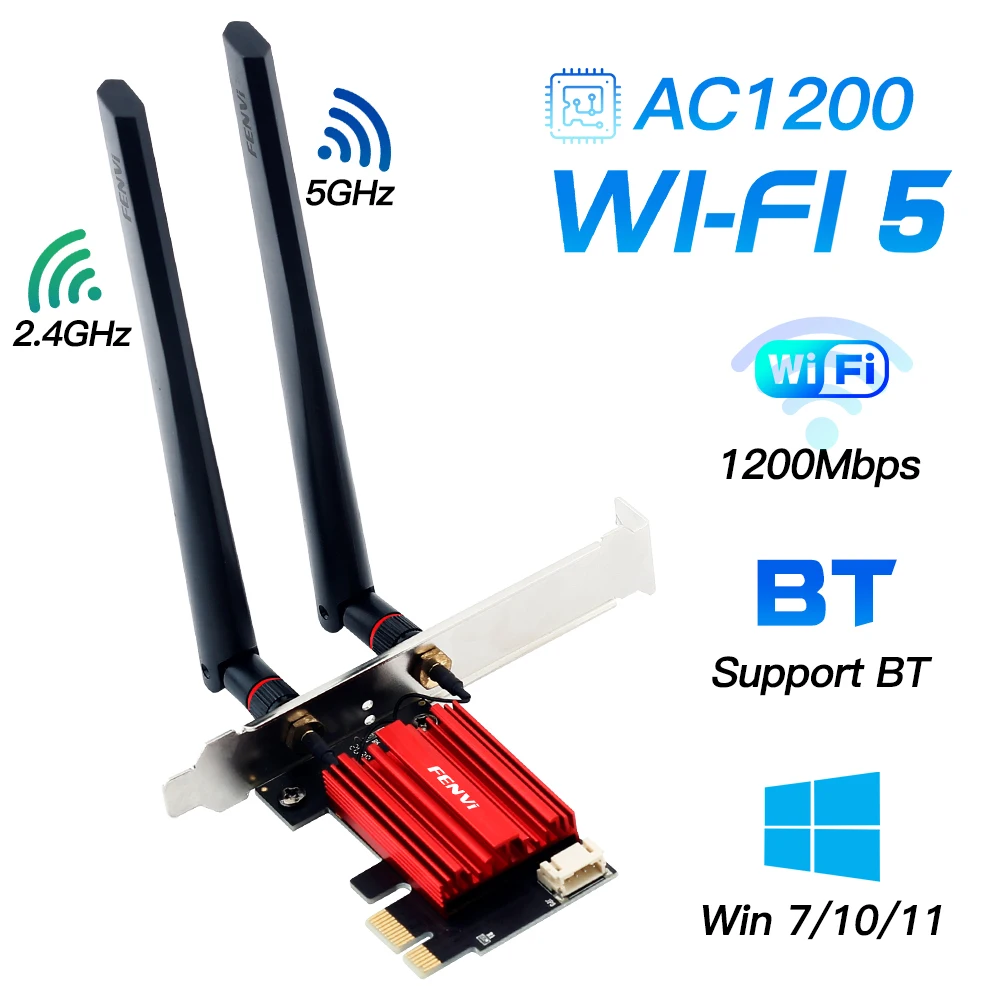 Адаптер fenvi ac1200 wi-fi pcie - Фотография_3