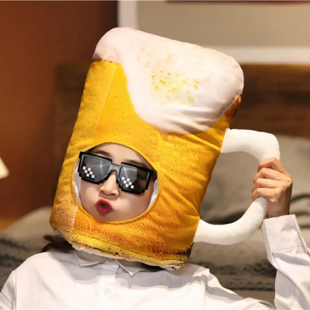 Ins плюшевая забавная пивная шапка - Фотография_2