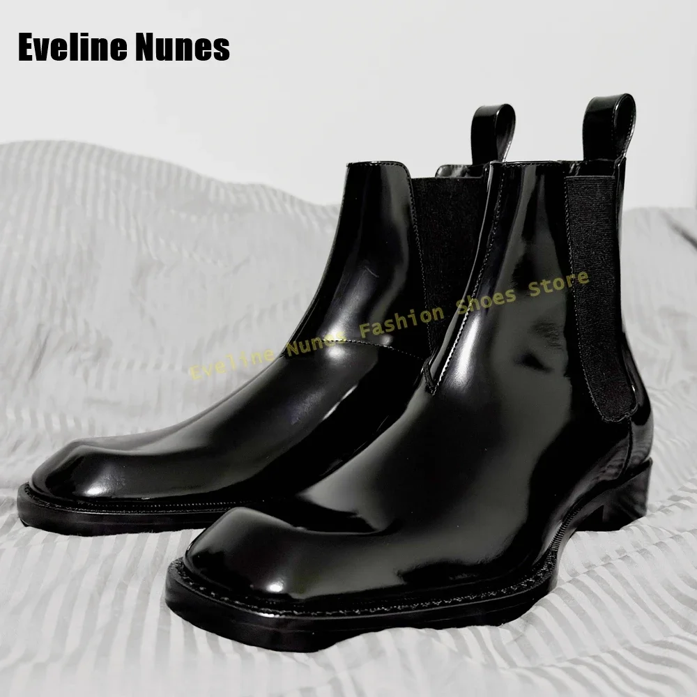 Ботинки челси с квадратным носком в стиле ретро - Фотография_6