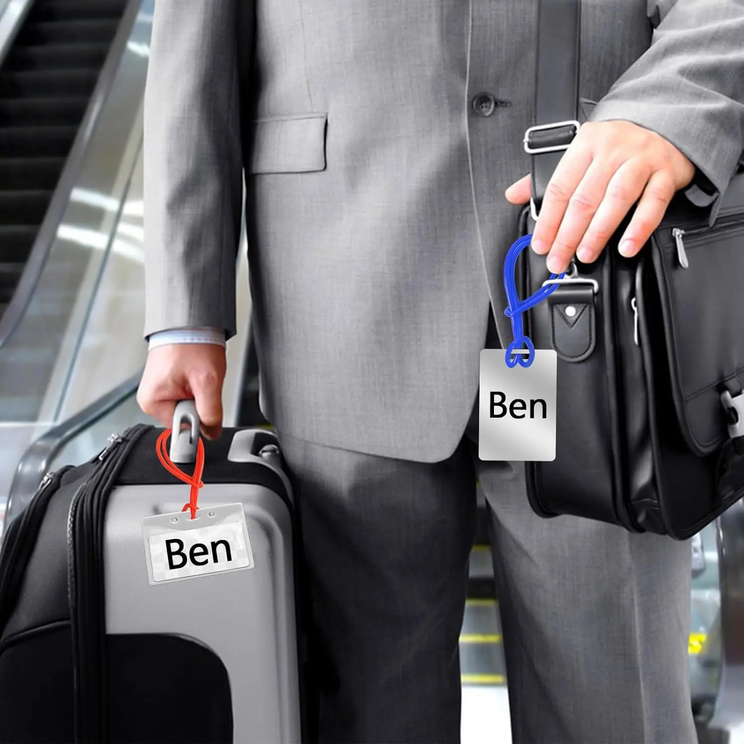 30 упаковок красочных багажных бирок - Фотография_5