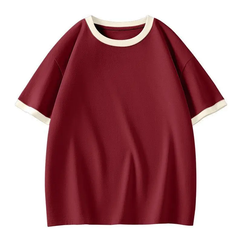 Новые летние лоскутные женские футболки с цветными блоками