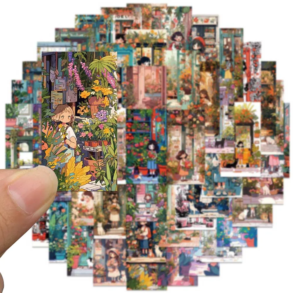 Милые мультяшные цветы для девочек и кошек - Фотография_6