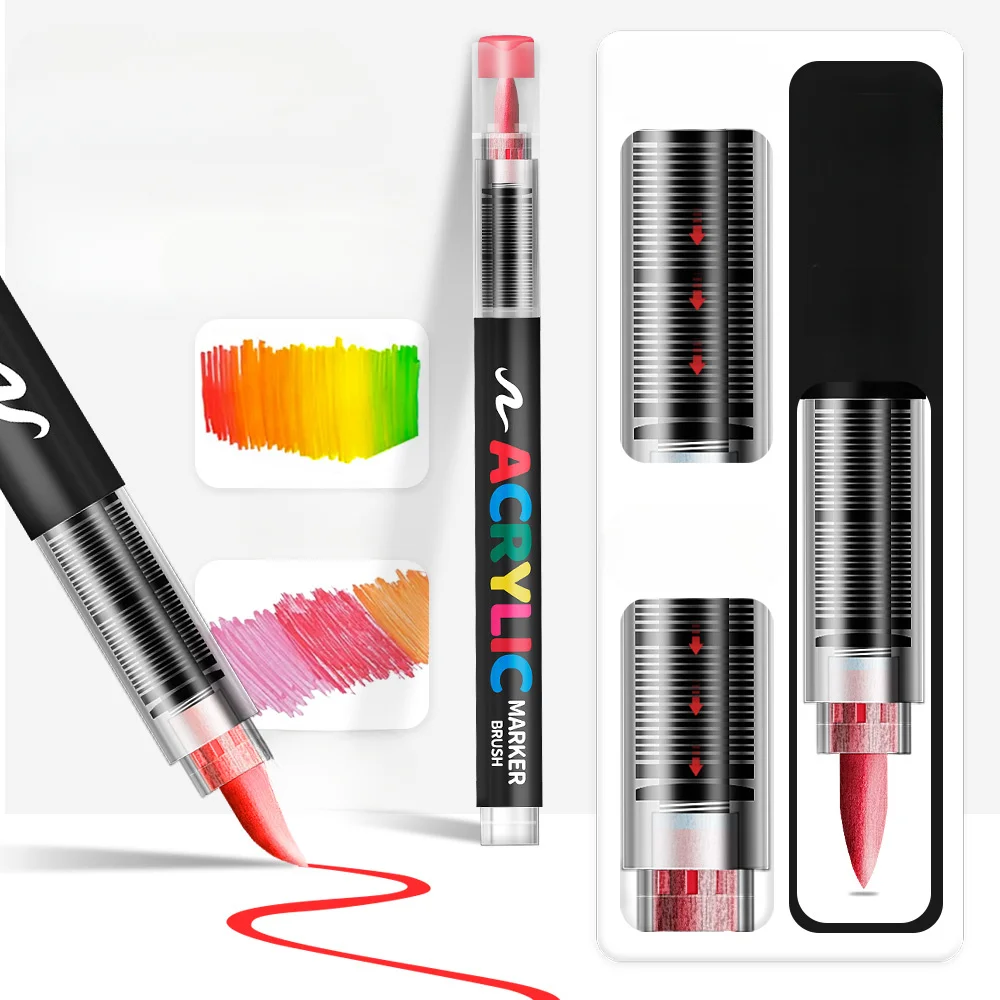 Acrylic marker pen paint brush - Фотография_4