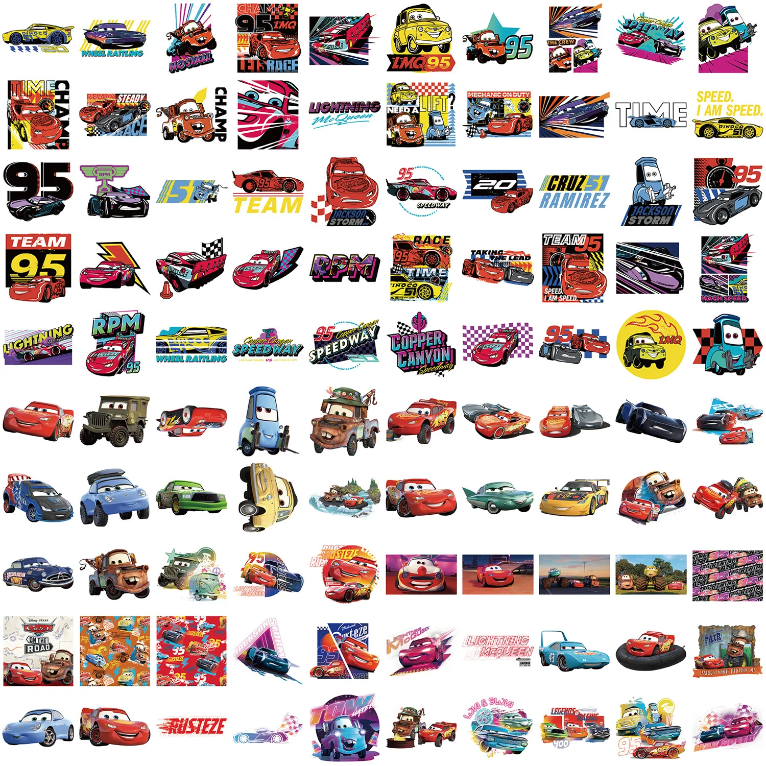 Наклейки disney cars lightning mcqueen - Фотография_2