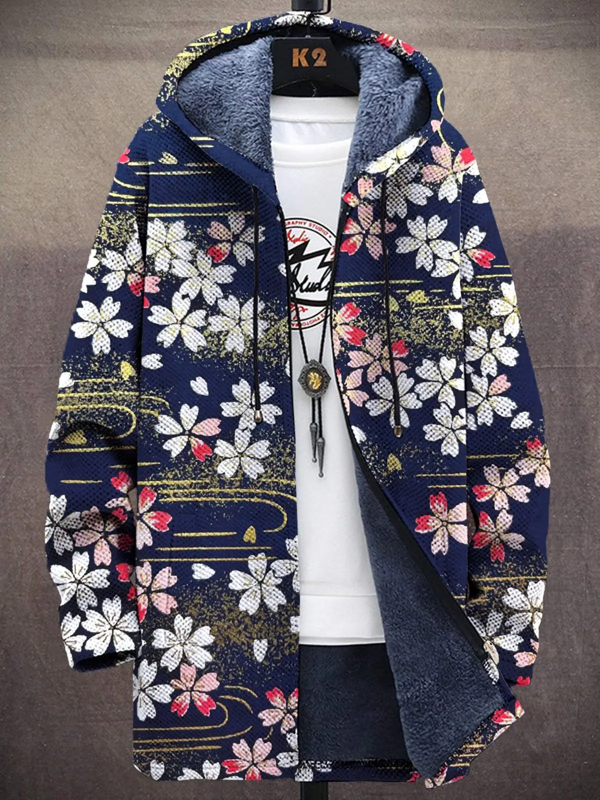 Красочные цветы принт унисекс плюшевый - Фотография_2