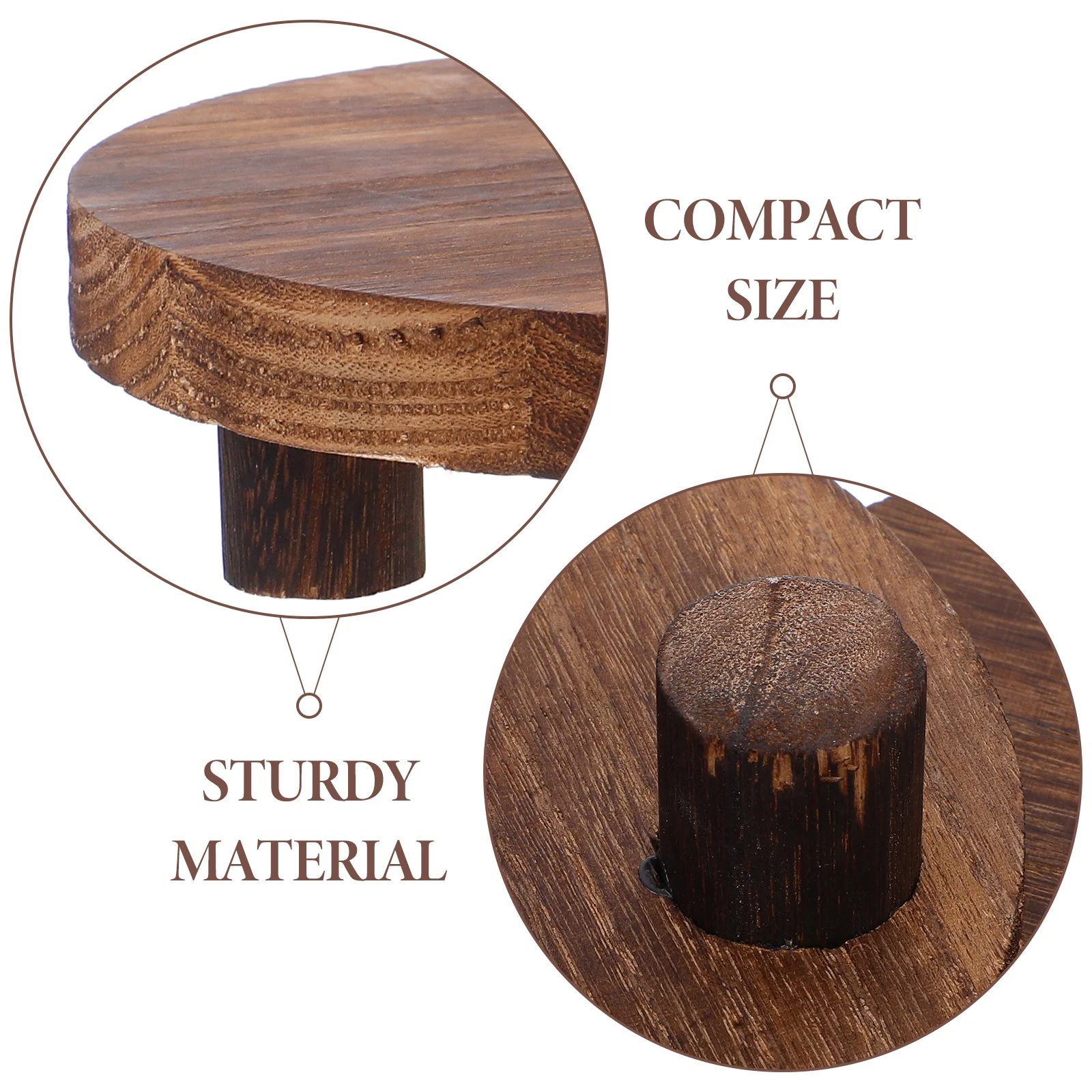 Круглая деревянная подставка для растений - Фотография_5