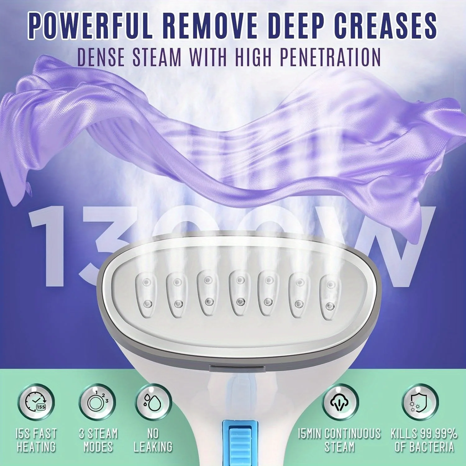 Портативный отпариватель для одежды — быстрый нагрев 15 секунд - Фотография_2