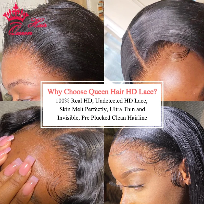 Invisible hd lace wigs virgin human - Фотография_5