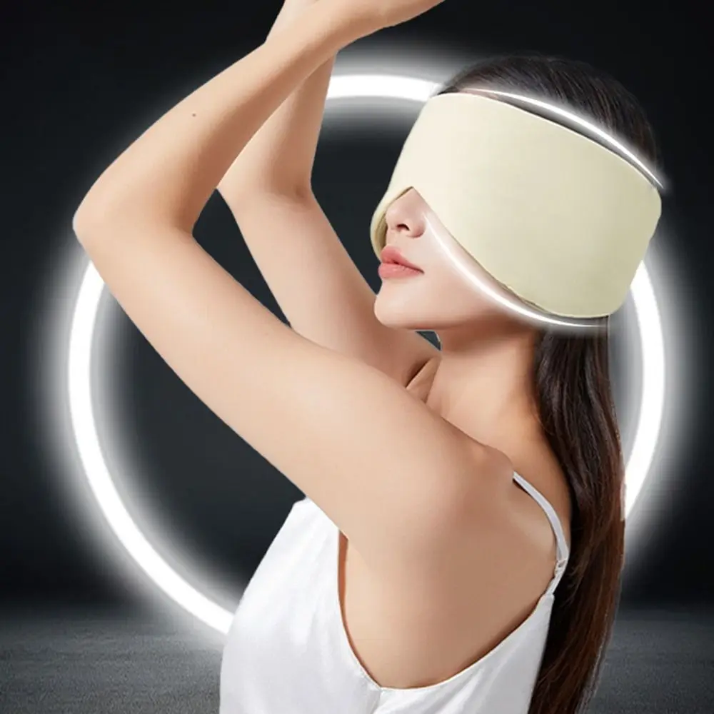 Маска для ушей, теплая и прохладная маска для сна с двойным ощущением - Фотография_3