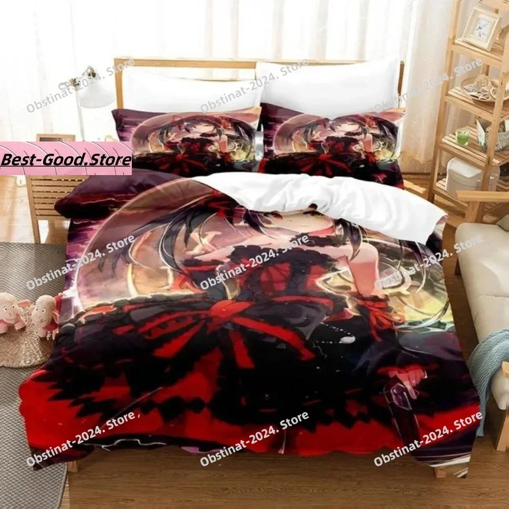 Аниме date a live kurumi tokisaki комплект постельного белья с принтом - Фотография_5