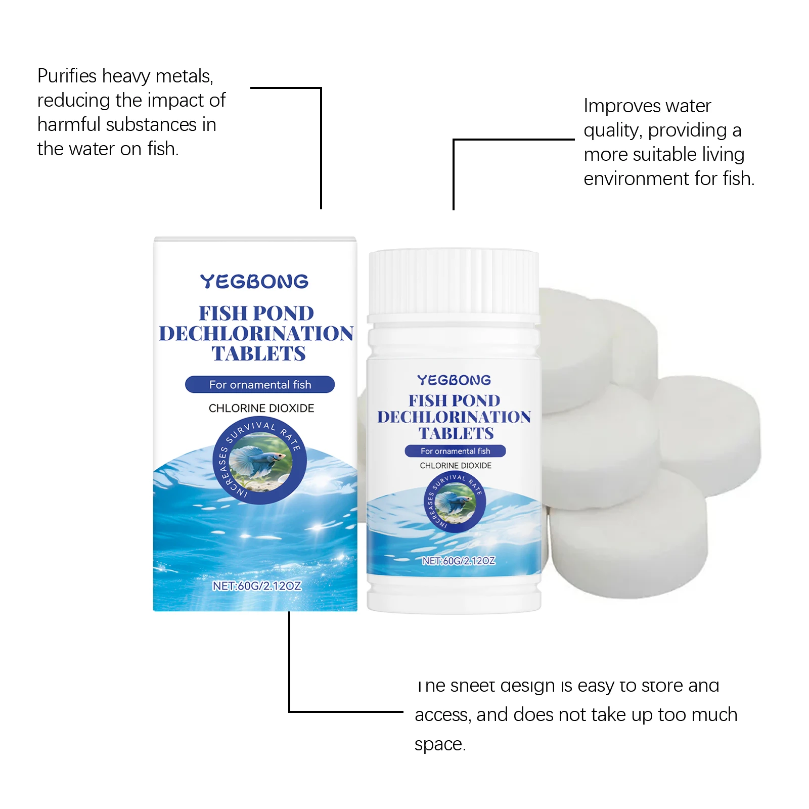 Таблетки для дехлорирования пруда для рыбы — средства для удаления хлора - Фотография_4