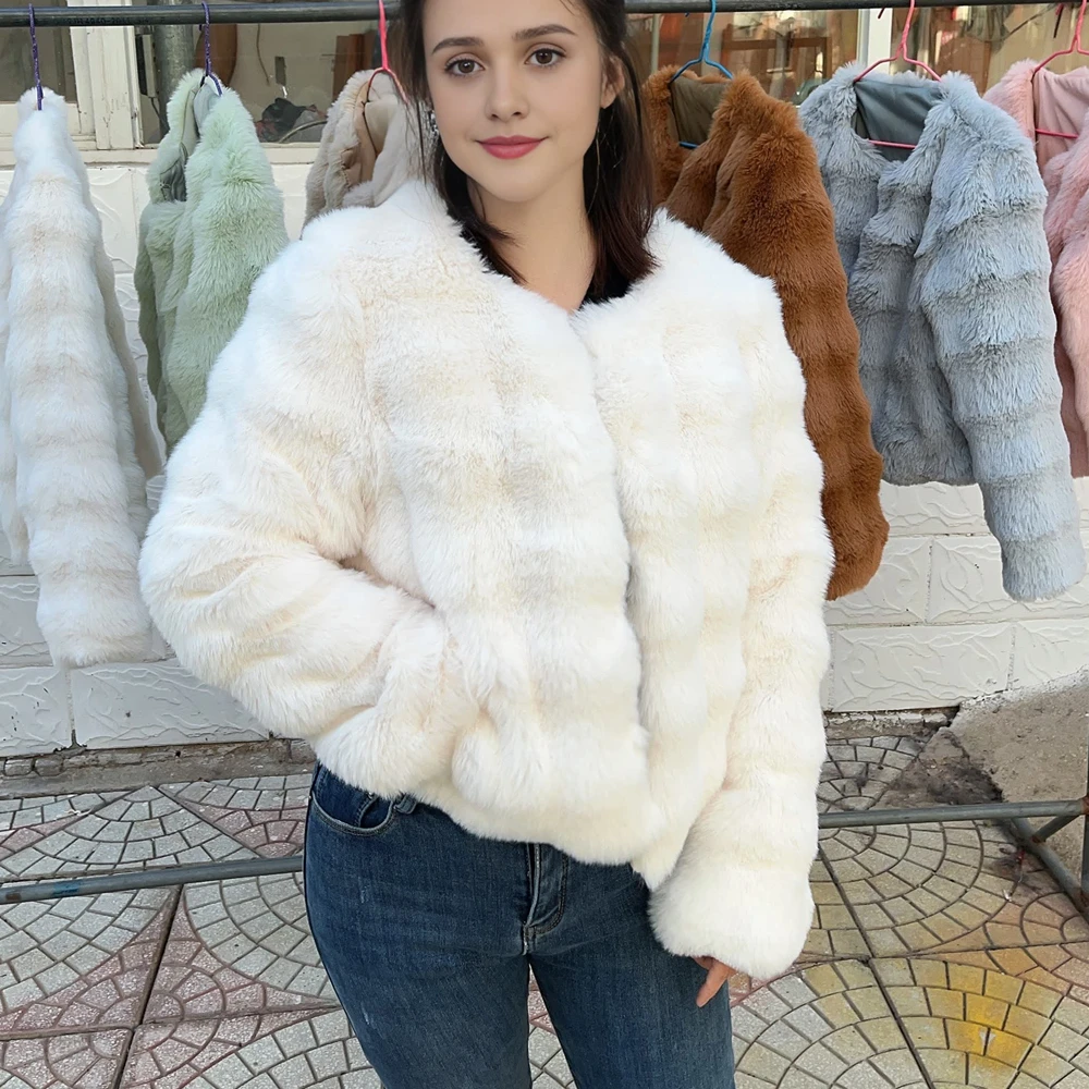 Hooofur пальто из искусственного меха для женщин - Фотография_5